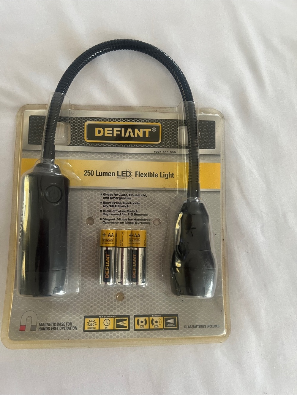 Defiant 250 Lumen LED Flexible Light - Black/Yellow